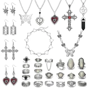 33Pcs Vintage Necklace Jewelry Set